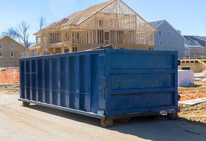 many heavy-duty containers for residential waste disposal